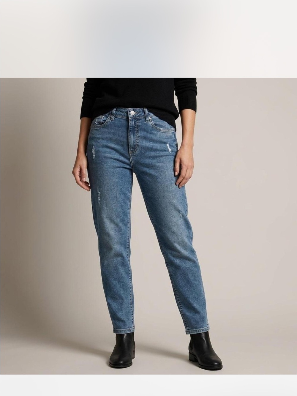 Mavi Slim Straight Jeans - Medium Blue